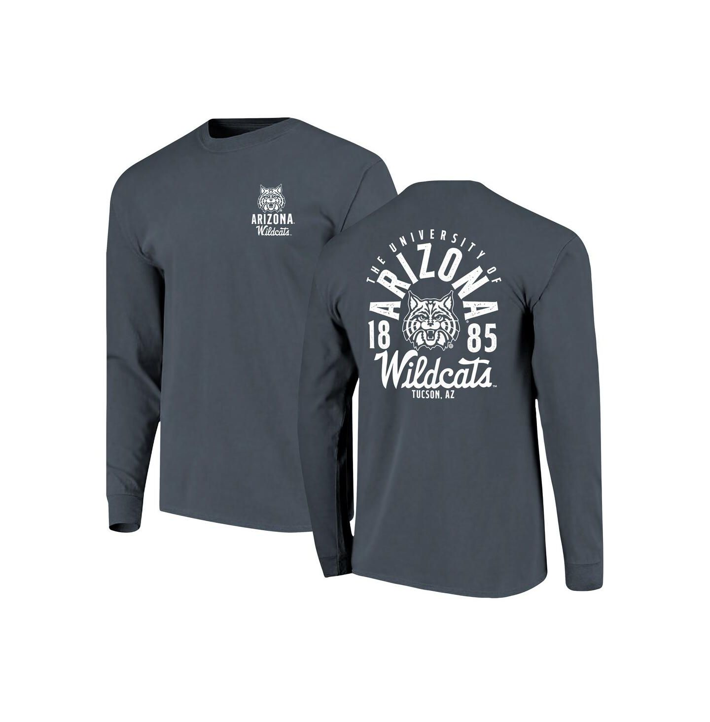 Мужская футболка Image One Navy Arizona Wildcats Comfort Colors Mascot Overlay Long Sleeve — фото 1