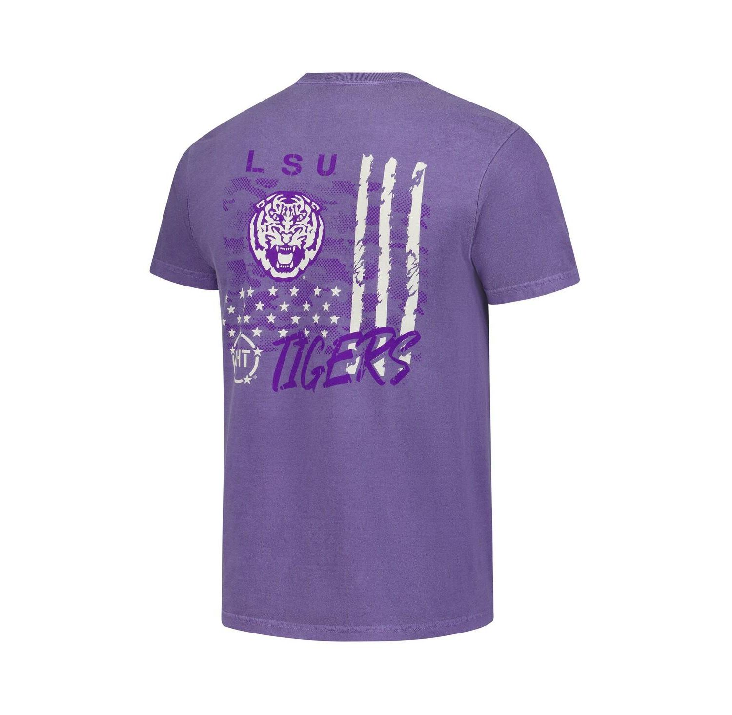 Men's Purple LSU Tigers Comfort Colors OHT Camo Overlay T-Shirt