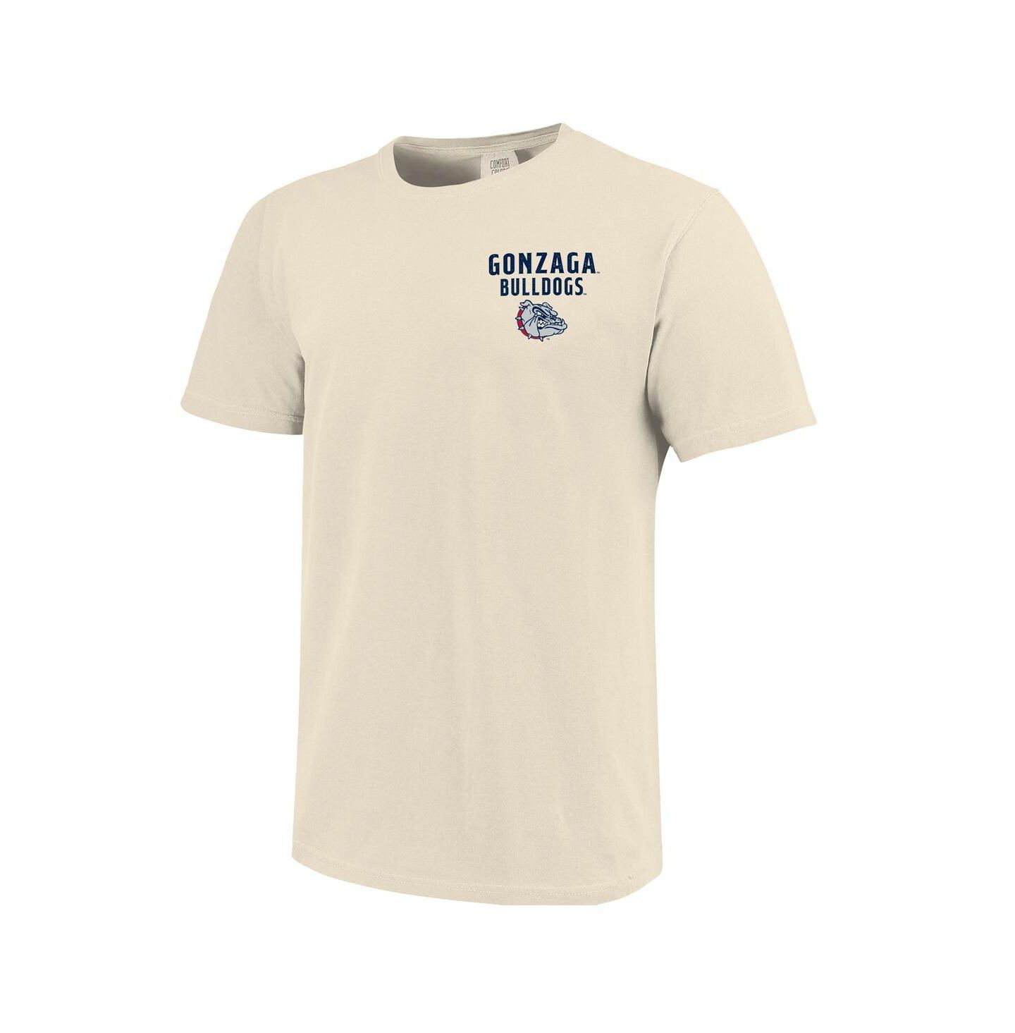 Мужская футболка Image One Cream Gonzaga Bulldogs Comfort Colors Mascot Overlay — фото 2