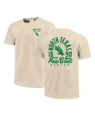 Men's Cream North Texas Mean Green Comfort Colors Mascot Overlay T-Shirt