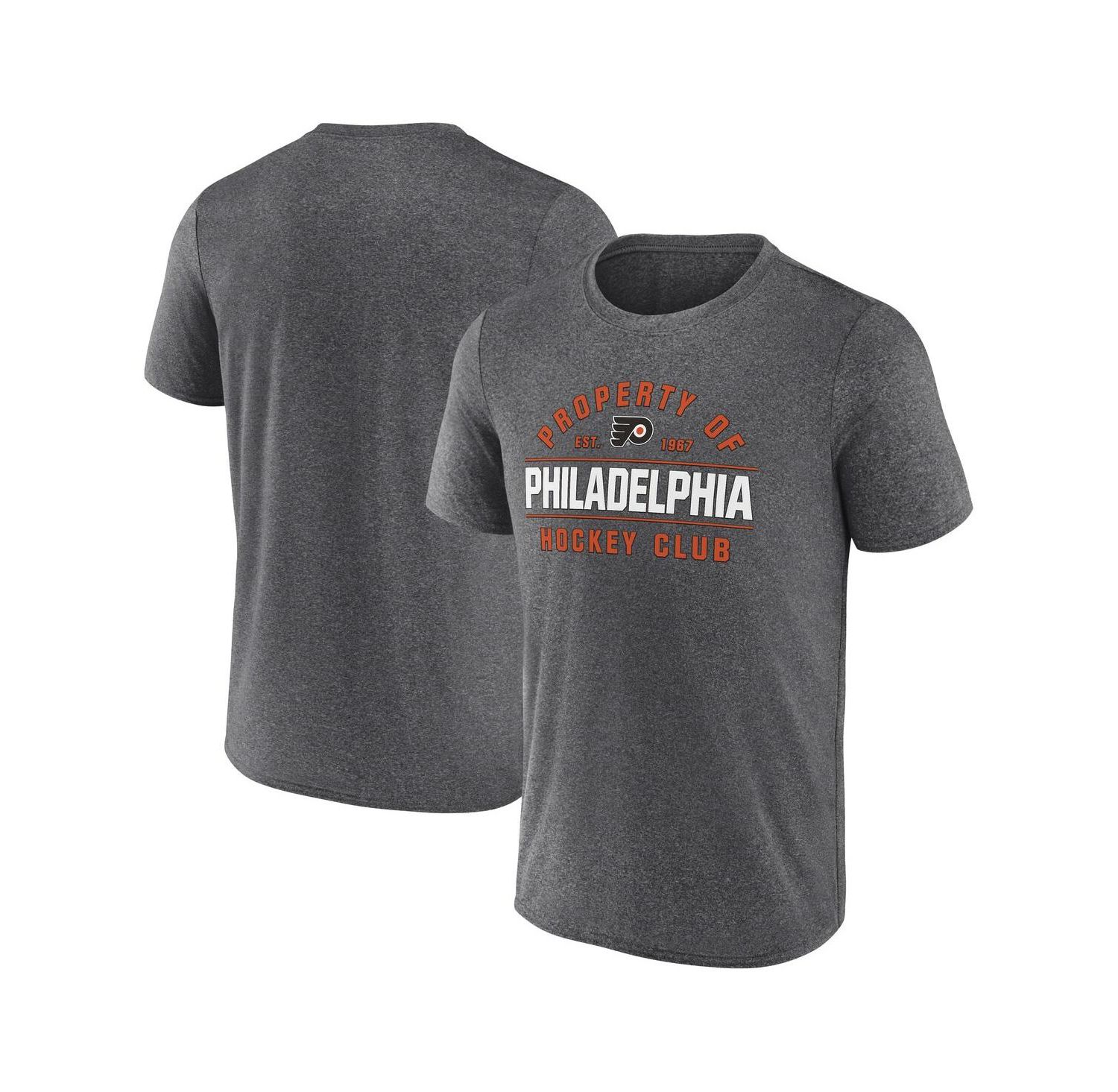 Men's Heather Charcoal Philadelphia Flyers Property Of T-Shirt
