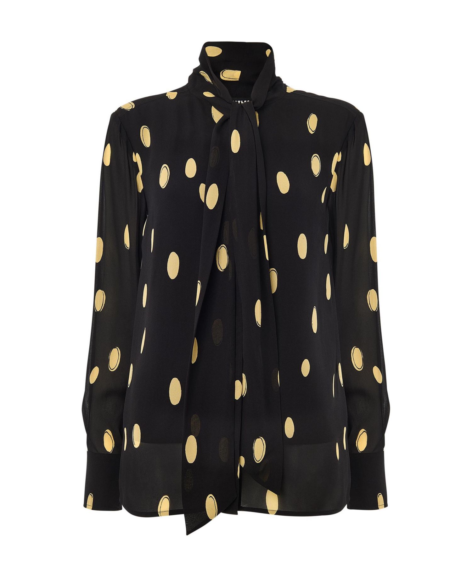 Women's Oval Spot Frill Blouse