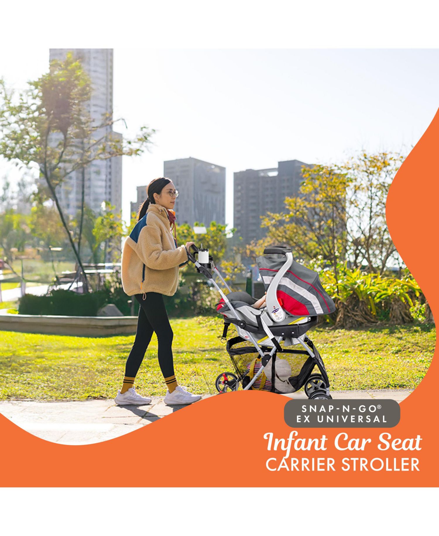 Snap-N-Go EX Universal Infant Car Seat Carrier Stroller