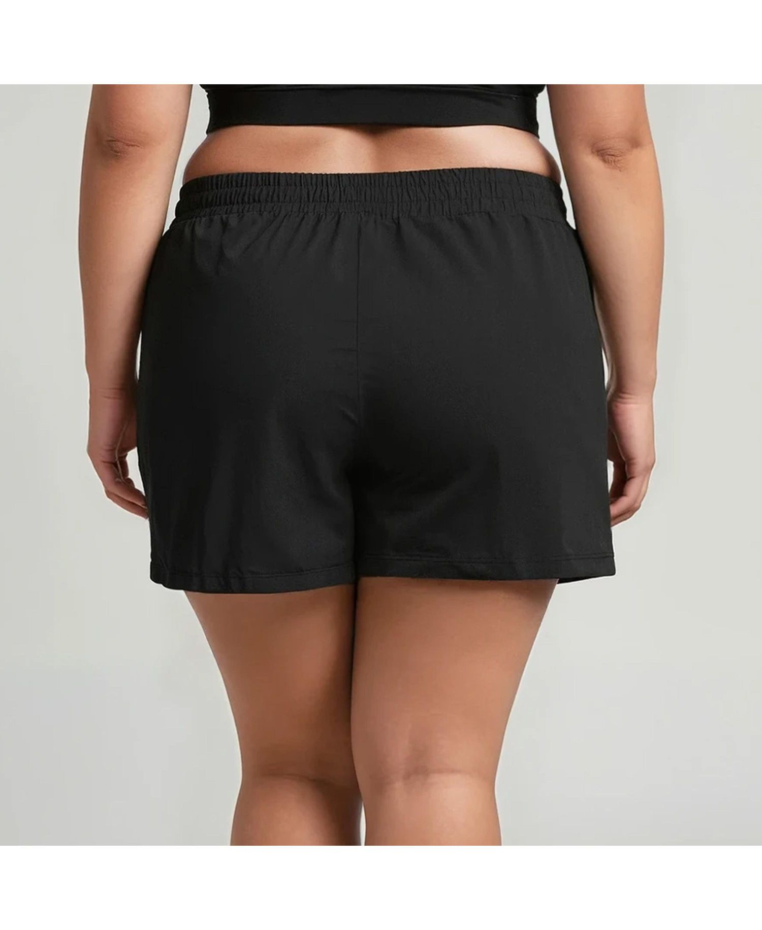 Plus Size Classic Fit Swim Shorts With Panty