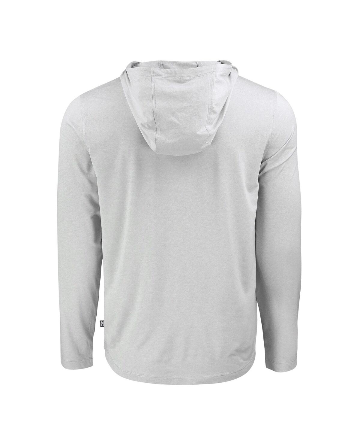 Cutter & Buck Men's Gray Boston Red Sox Coastline Epic Comfort Eco Hoodie Long Sleeve T-Shirt