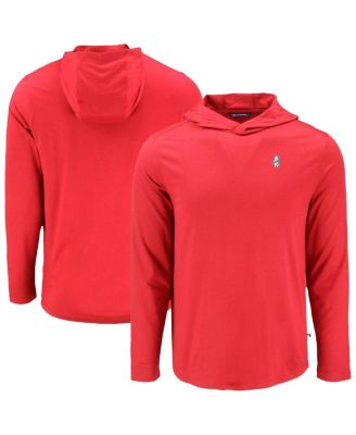 Men's Red Chicago Cubs Coastline Epic Comfort Eco Hoodie Long Sleeve T-Shirt