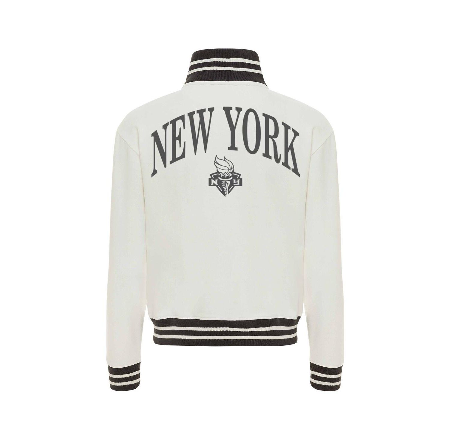 Women's Cream New York Liberty Athletic Club Collection Sutton French Terry Full-Zip Jacket