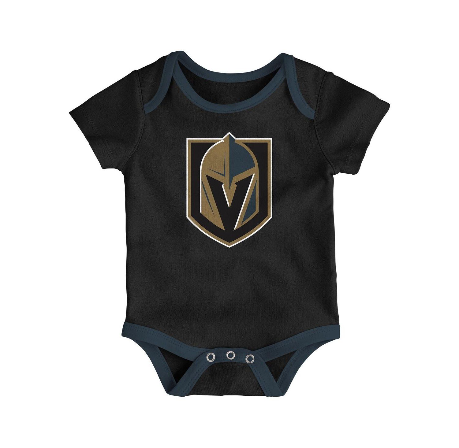 Baby Boys and Girls 3-Pack Vegas Golden Knights Loyal Buddies Bodysuit Set