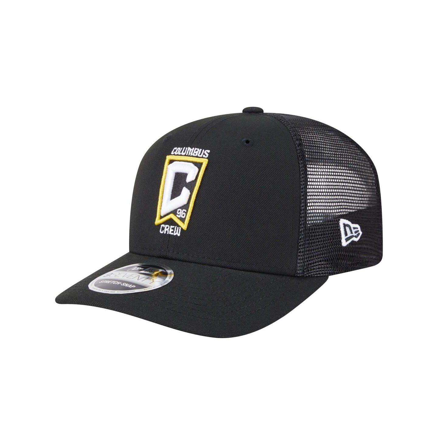 Мужские головные уборы New Era Black Columbus Crew Jersey Hook 9SEVENTY Adjustable Hat — фото 1