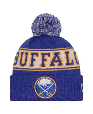 Men's Royal Buffalo Sabres Retro Cuffed Knit Hat with Pom