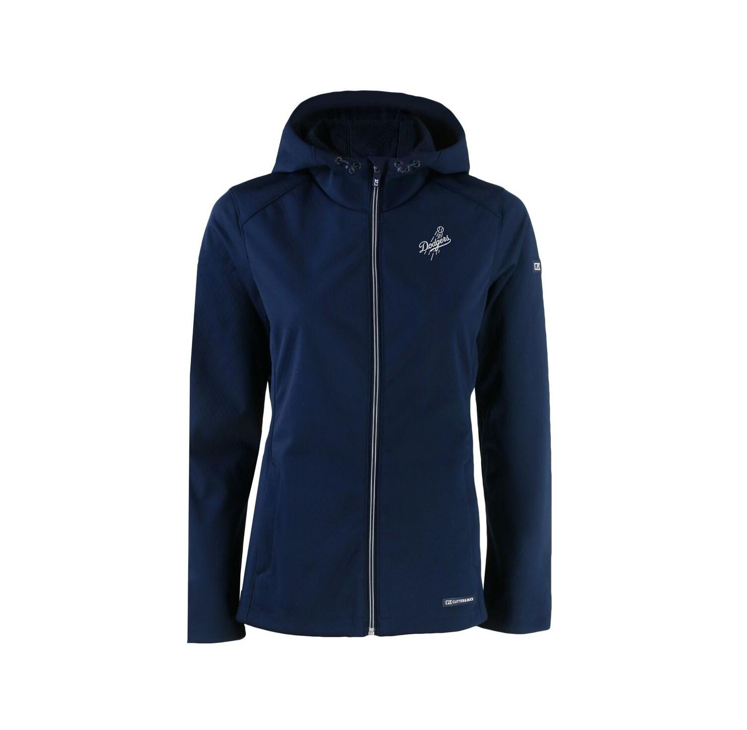 Women's Navy Los Angeles Dodgers Evoke Eco Softshell Full-Zip Hoodie Jacket