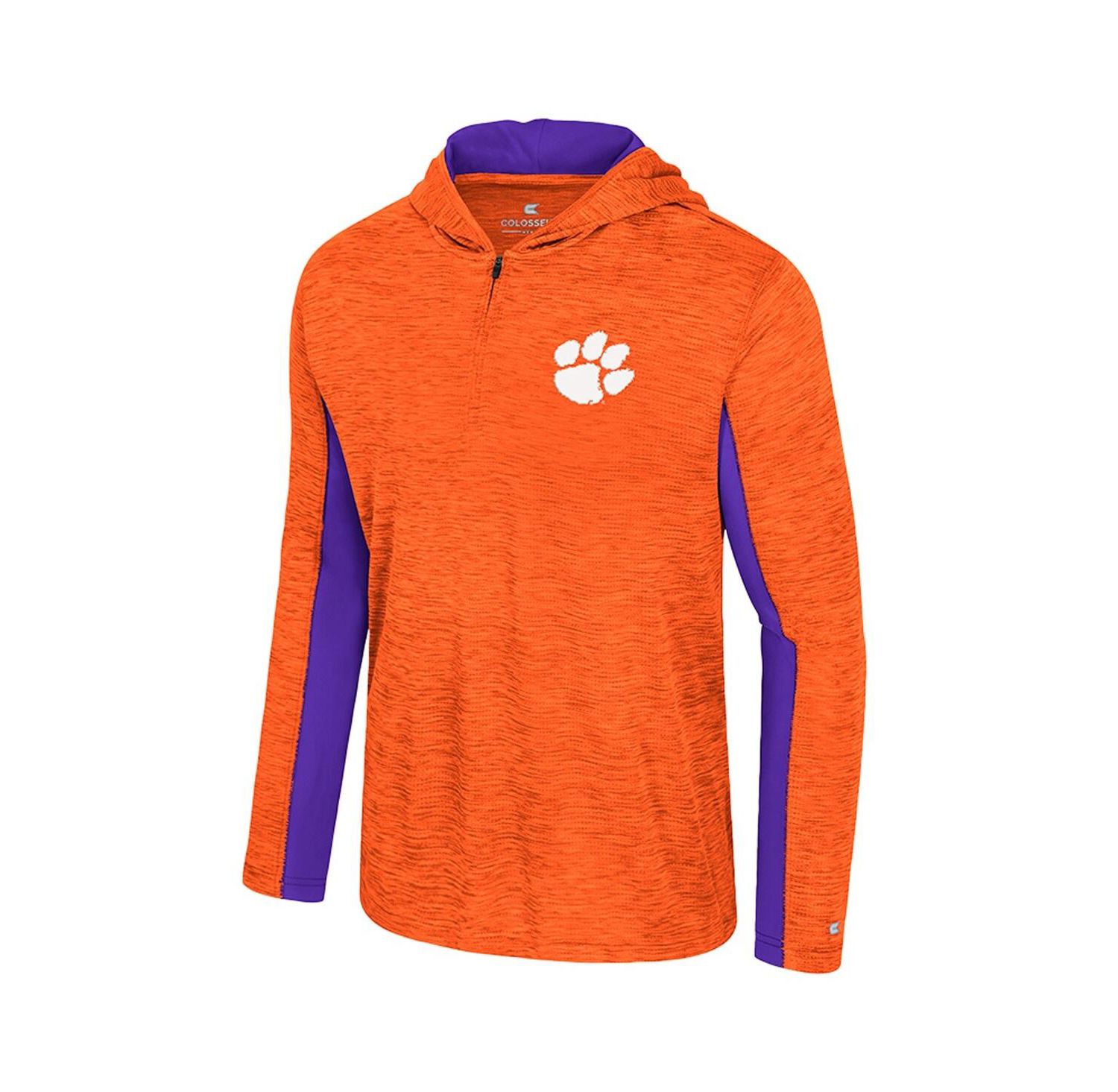 Men's Orange Clemson Tigers Always Sunny Quarter-Zip Hoodie