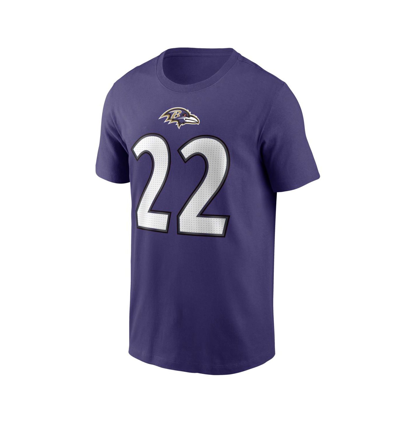 Мужская футболка Nike Derrick Henry Purple Baltimore Ravens Name & Number — фото 2