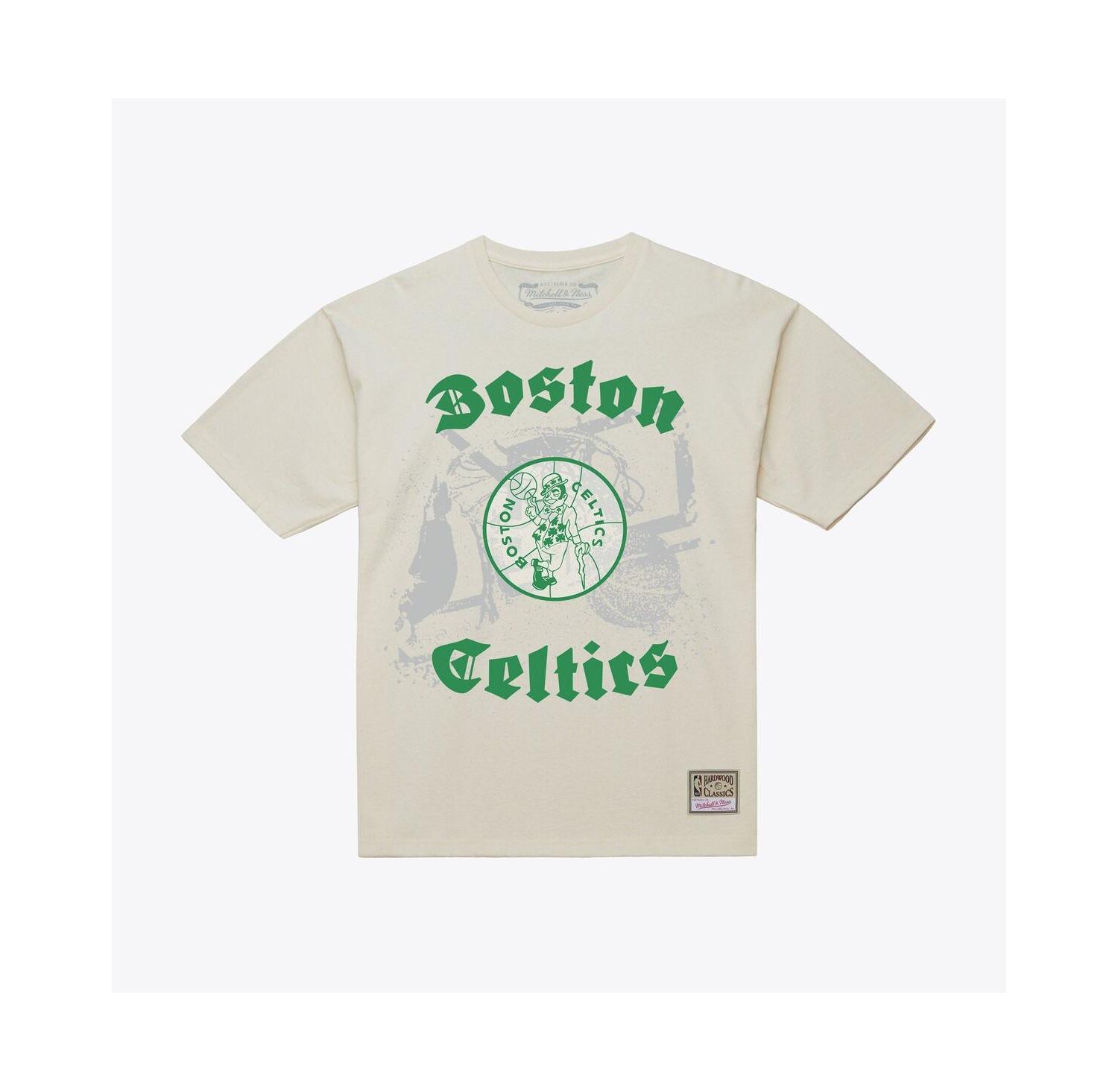 Men's Cream Boston Celtics Hardwood Classics Chapters T-Shirt