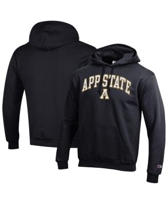 Men's Black Appalachian State Mountaineers Arch Over Logo Pullover Hoodie