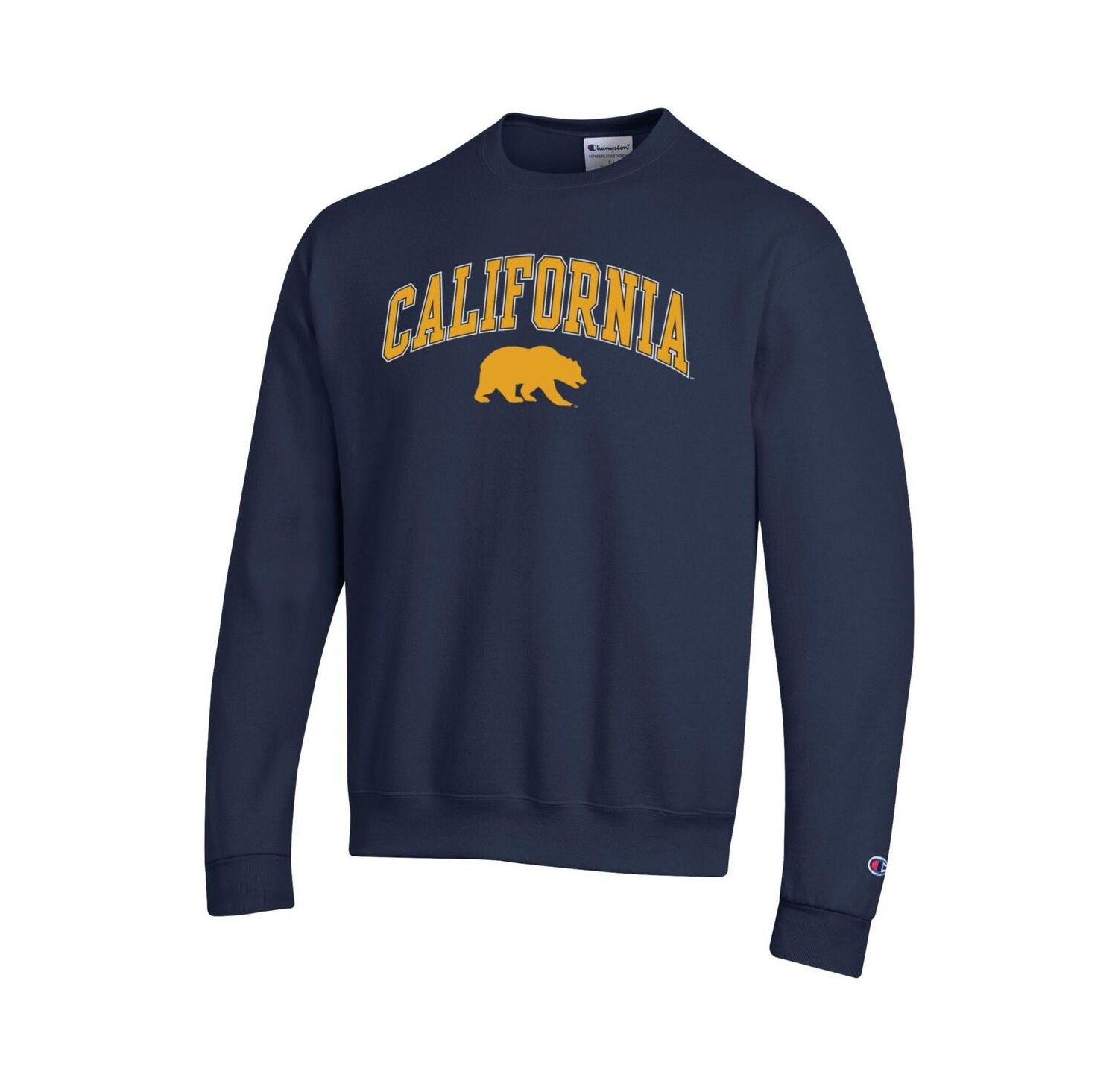 Men's Navy Cal Bears Arch Over Logo Pullover Sweatshirt