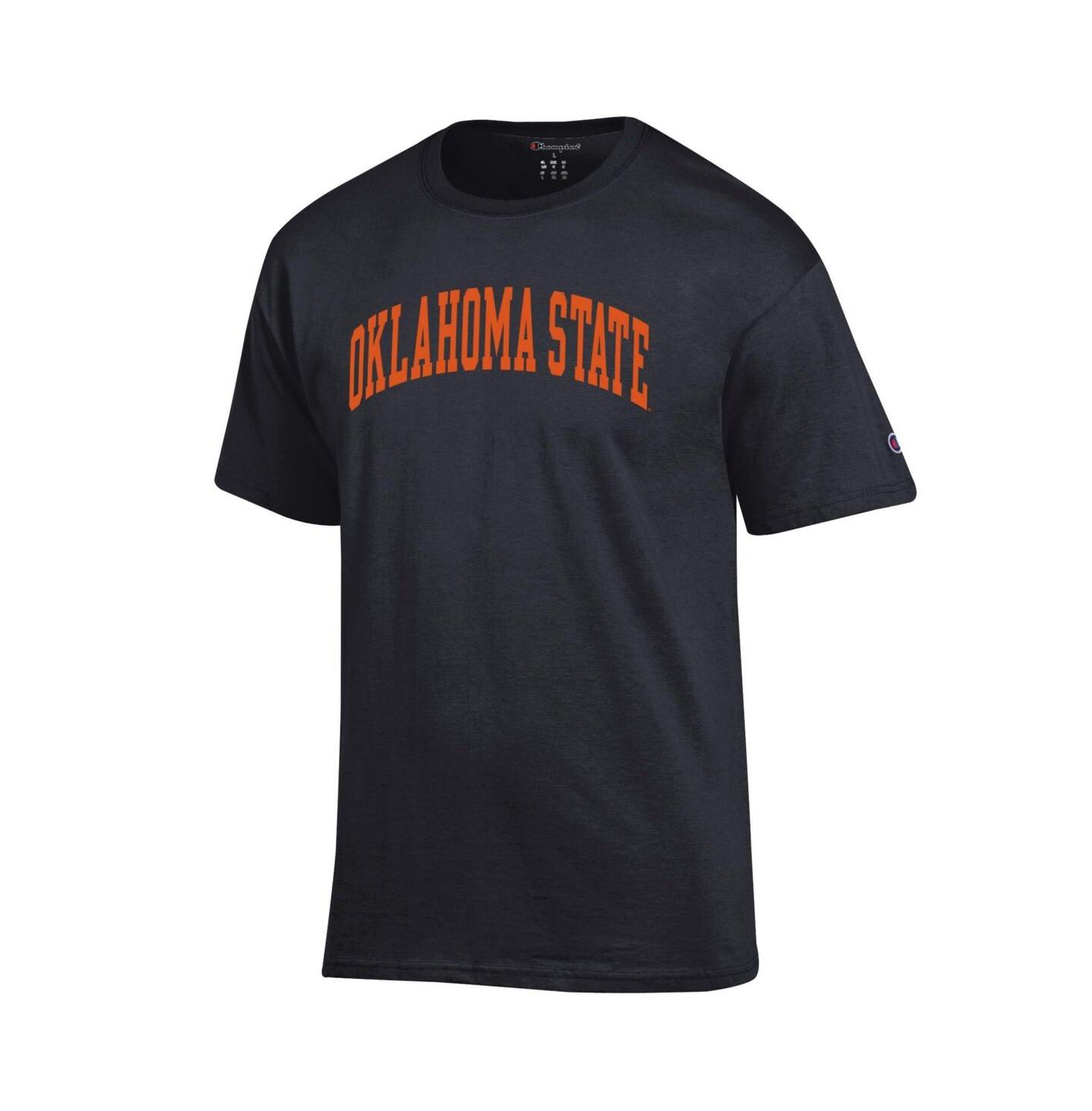 Мужская футболка Champion Black Oklahoma State Cowboys Basic Arch — фото 2
