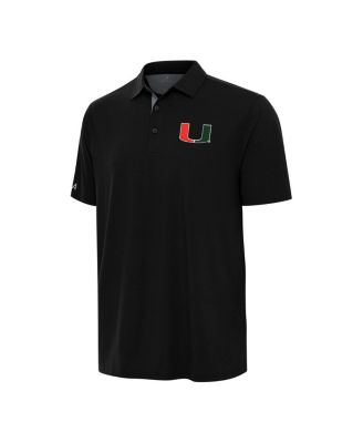 Men's Black Miami Hurricanes Era Polo Shirt