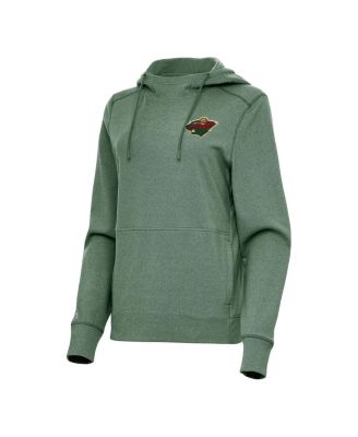 Women's Heather Green Minnesota Wild Justice Pullover Hoodie