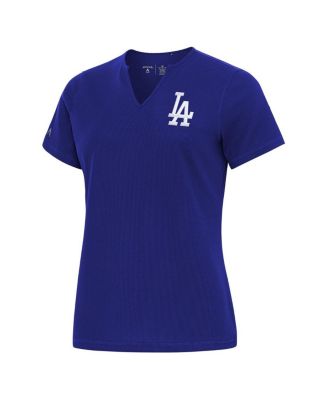 Women's Royal Los Angeles Dodgers Notch Neck T-Shirt