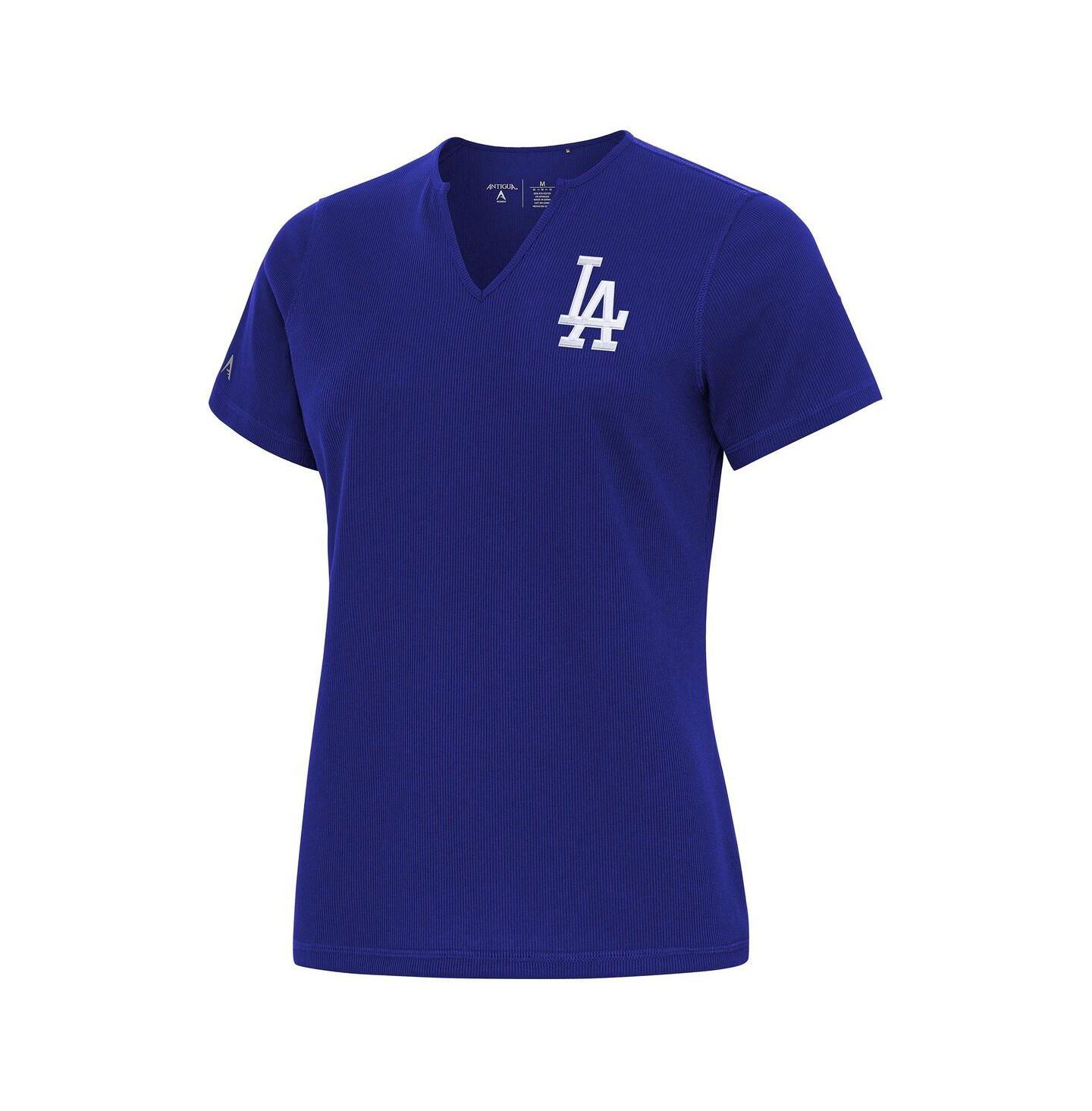 Женская футболка Antigua Royal Los Angeles Dodgers Notch Neck — фото 1