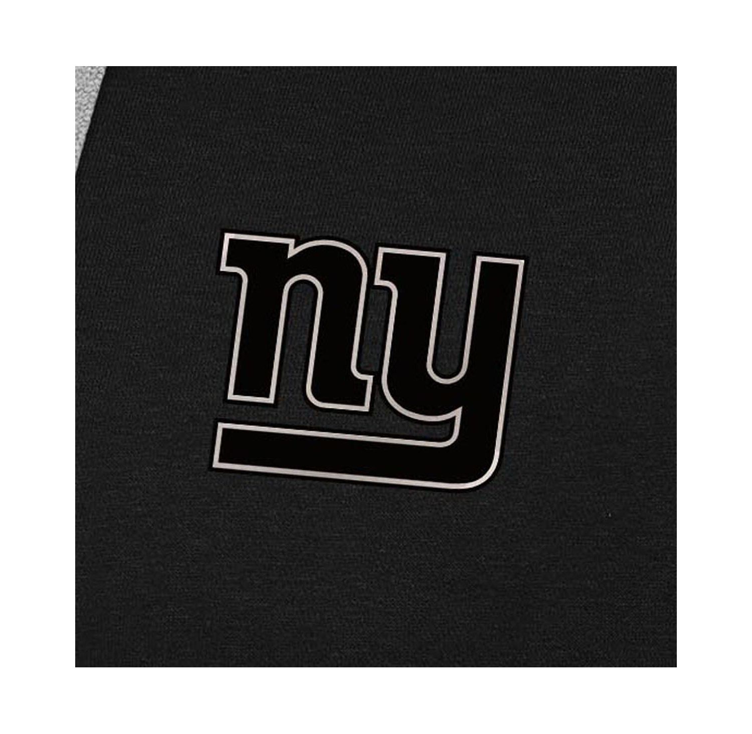 Men's Black New York Giants Brushed Carbon Victory Pullover Hoodie