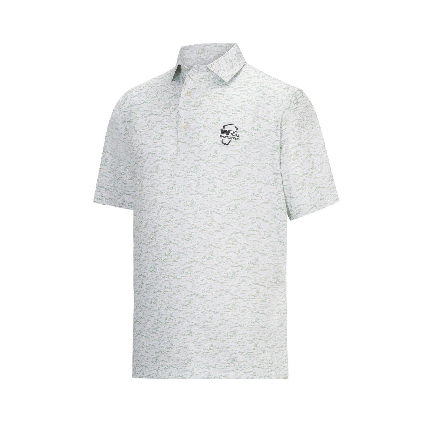 Men's White WM Phoenix Open ProDry All Over Print Polo Shirt