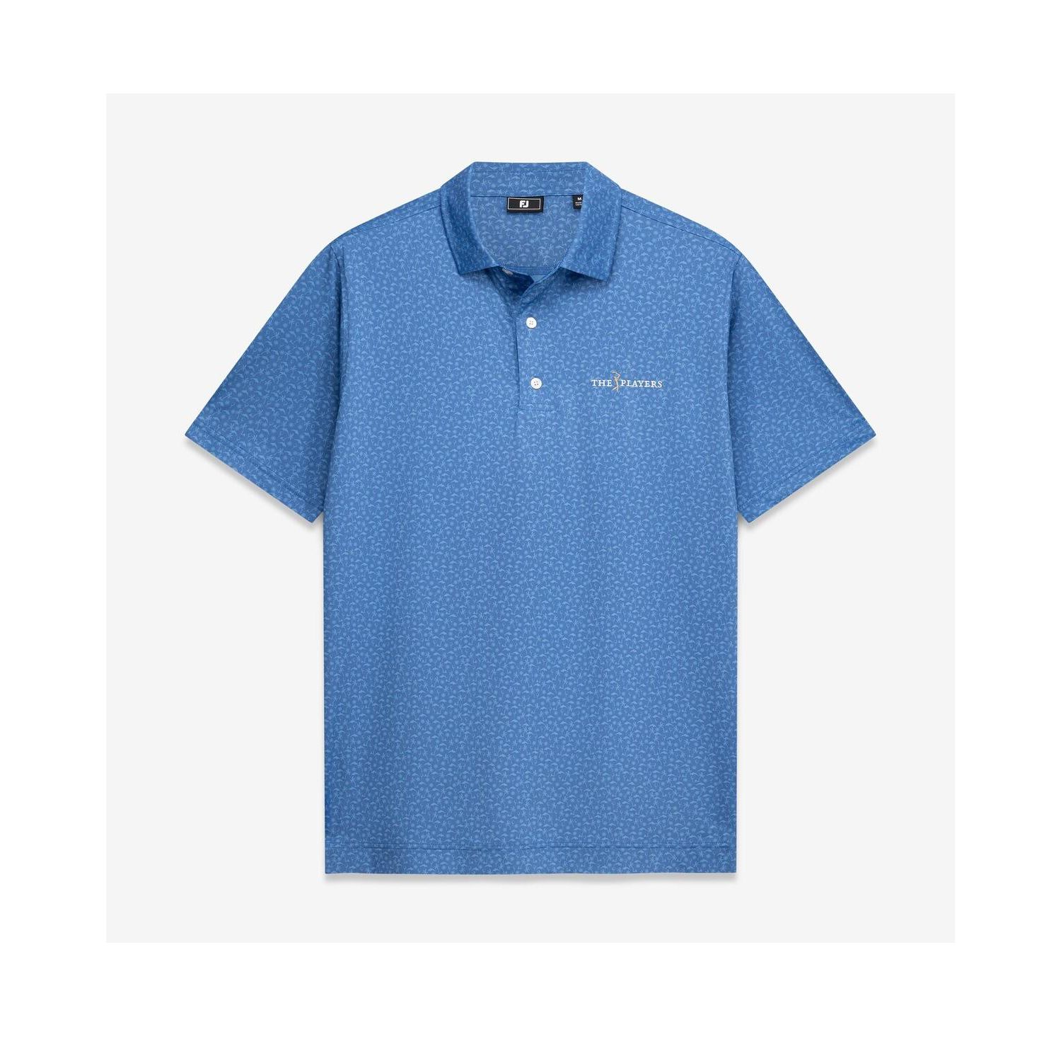 Men's Blue THE PLAYERS All Over Print ProDry Polo Shirt