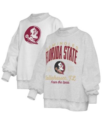 Women's Heather Gray Florida State Seminoles Reversible Sweatshirt