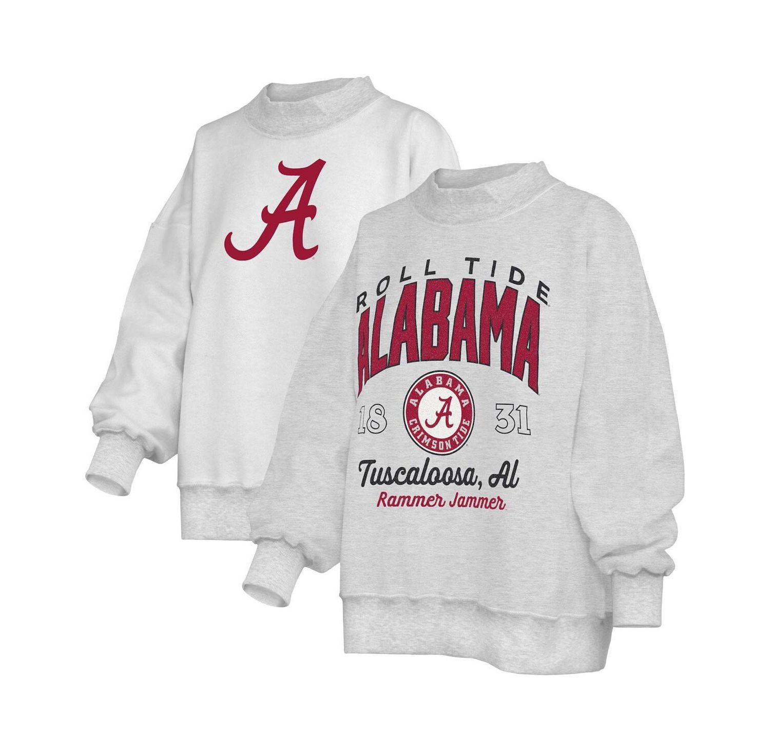 Women's Heather Gray Alabama Crimson Tide Reversible Sweatshirt