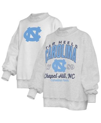 Women's Heather Gray North Carolina Tar Heels Reversible Sweatshirt