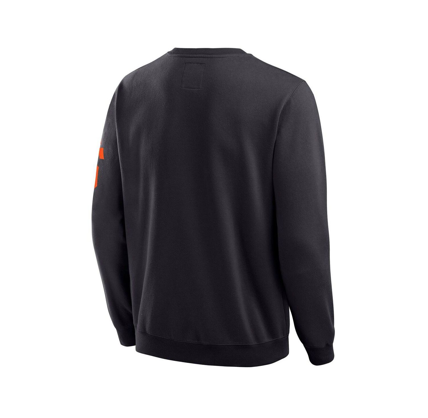 Darius Rucker Collection by Men's Black San Francisco Giants Washed Crew Neck Pullover Sweatshirt