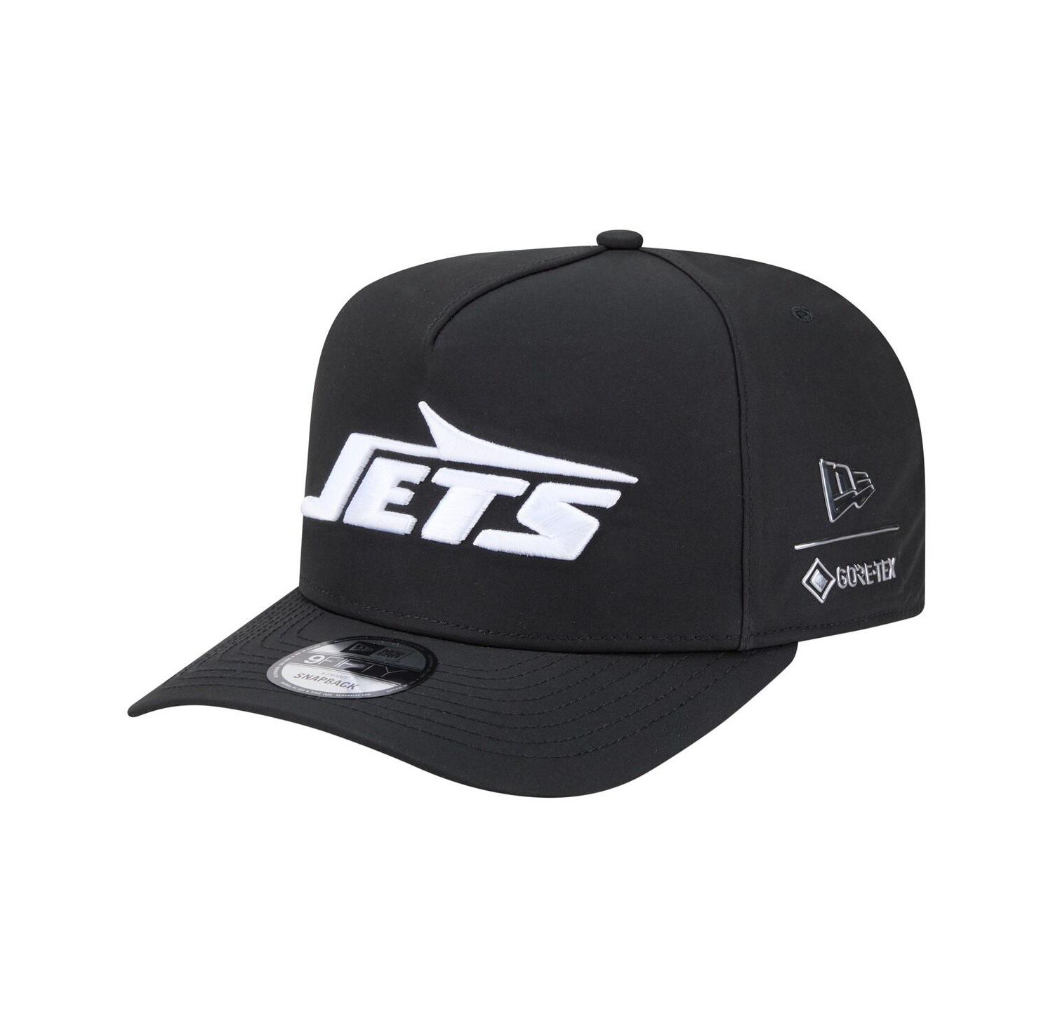 Men's Black New York Jets Gore-Tex A-Frame 9FIFTY Adjustable Hat