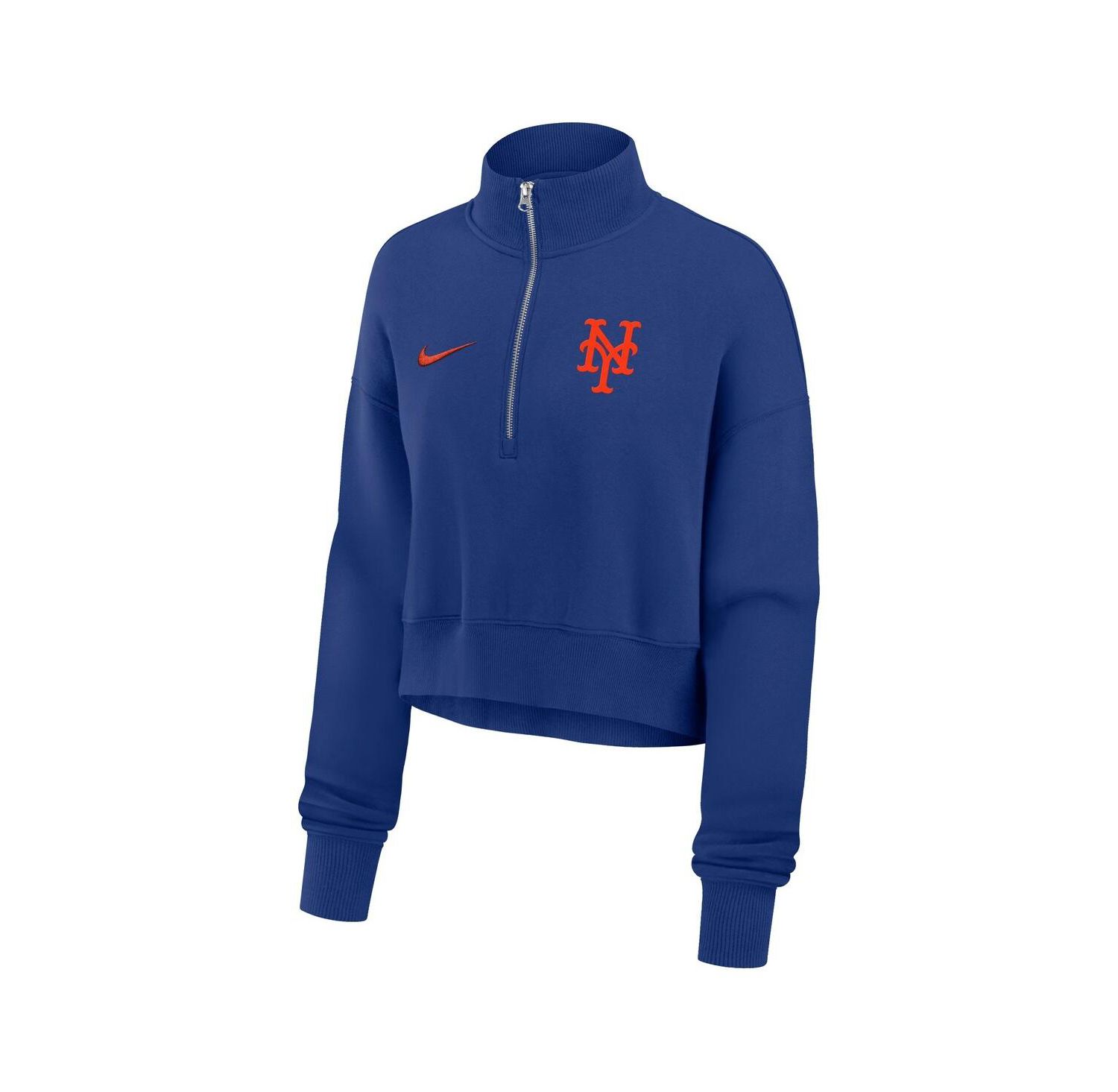 Women's Royal New York Mets Primetime Phoenix Fleece Half-Zip Sweatshirt