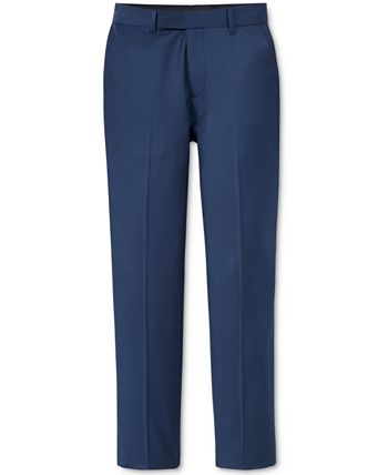 Calvin Klein Big Boys Husky Stretch Suit Pants - Macy's