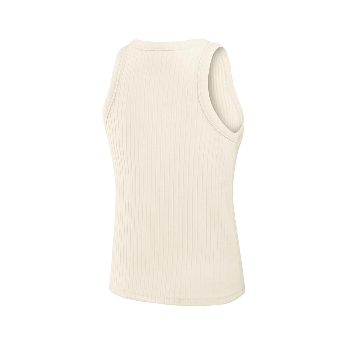 Women's Cream Baltimore Ravens Star Play Tri-Blend Ribbed Tank Top