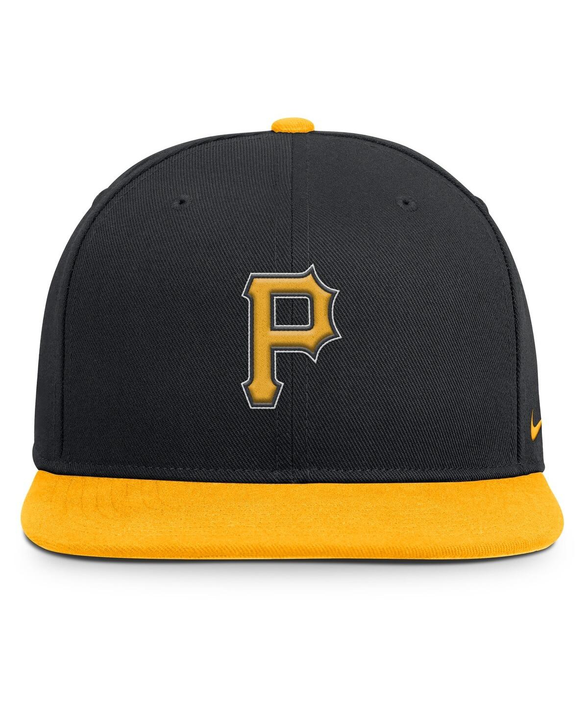 Nike Men's Black/Gold Pittsburgh Pirates Primetime Pro Dri-fit Snapback Hat