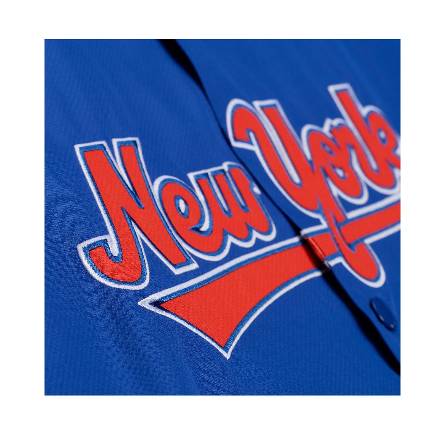 Men's Royal New York Mets Full-Snap Hooded Coaches Jacket