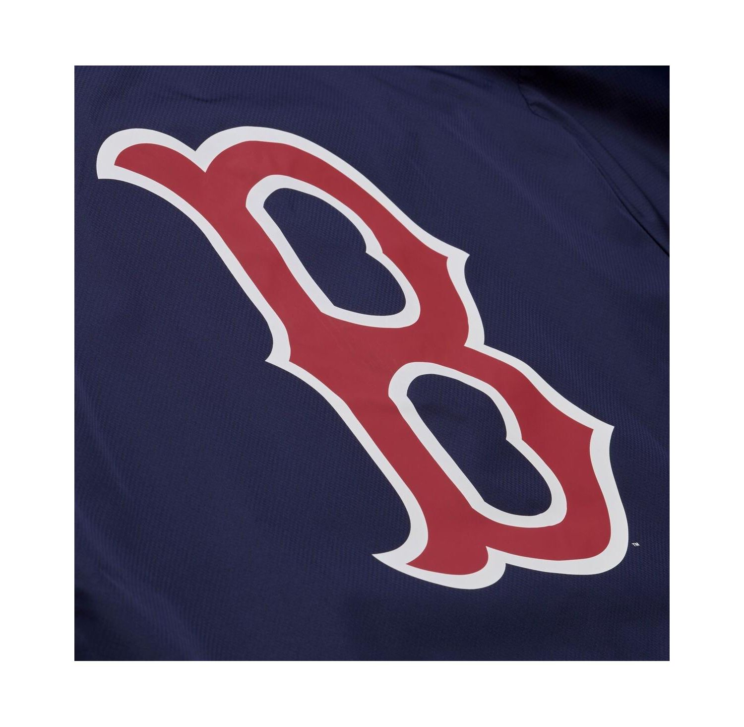 Men's Navy Boston Red Sox Full-Snap Hooded Coaches Jacket