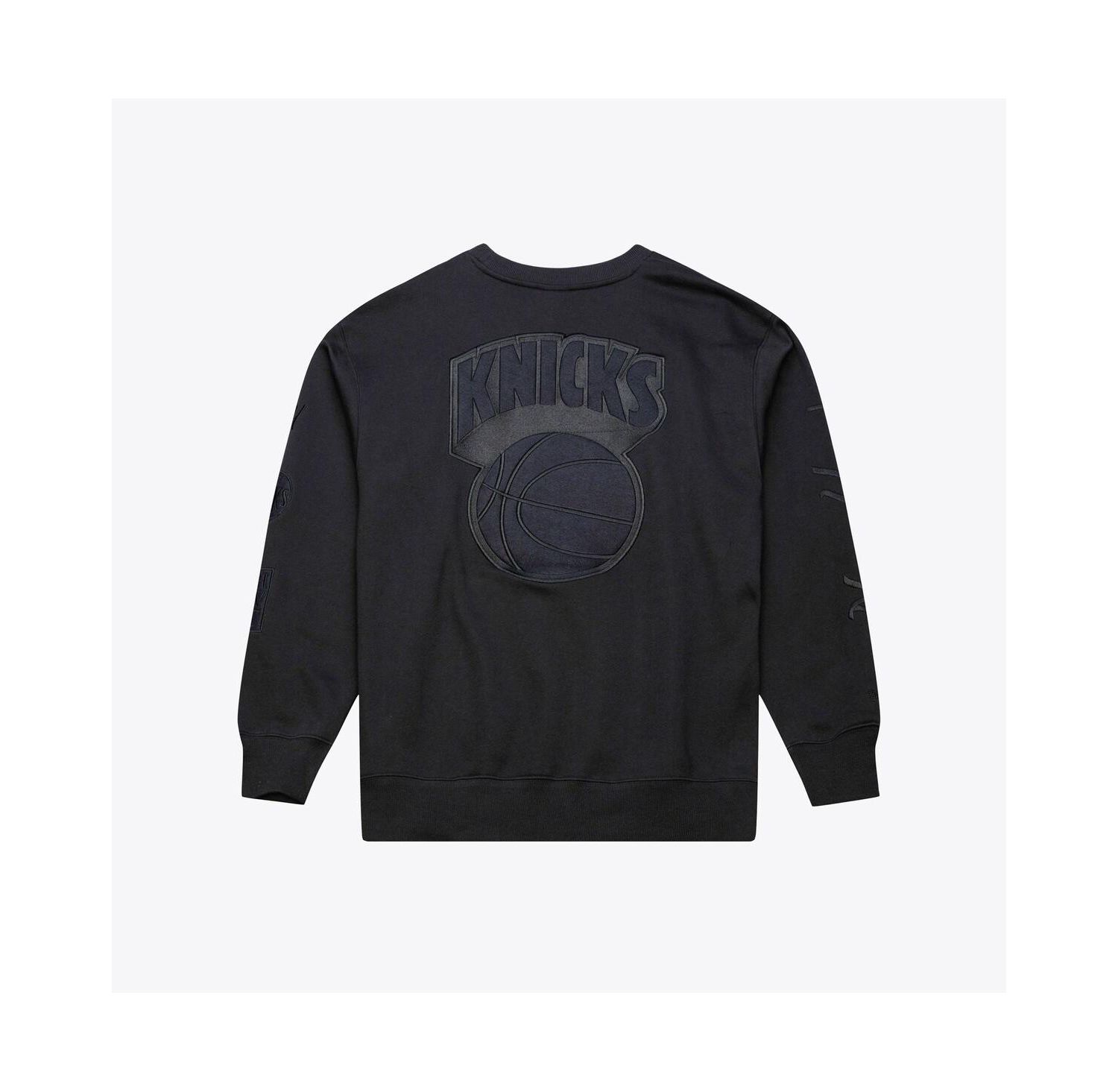 Men's Black New York Knicks Phantom Fleece Sweatshirt