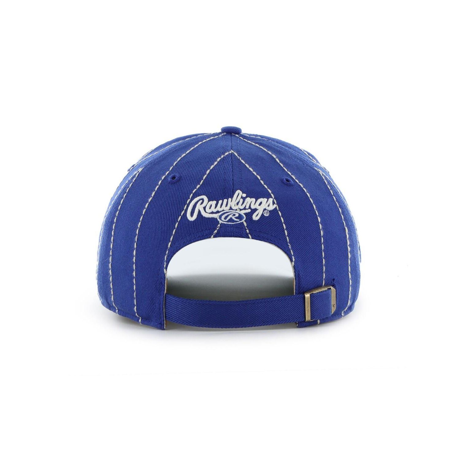x Rawlings Men's Royal Kansas City Royals Pinstripe Hitch Adjustable Hat