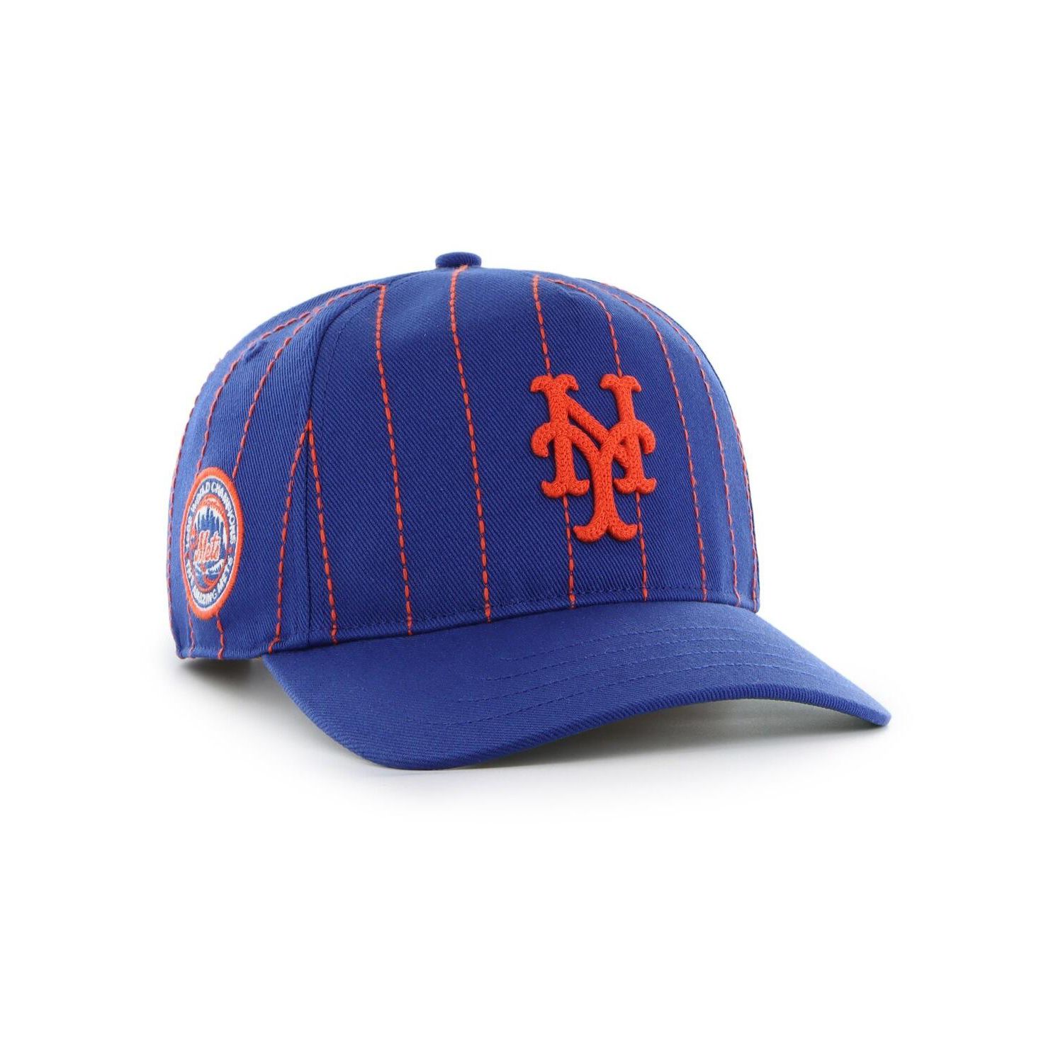 x Rawlings Men's Royal New York Mets Pinstripe Hitch Adjustable Hat
