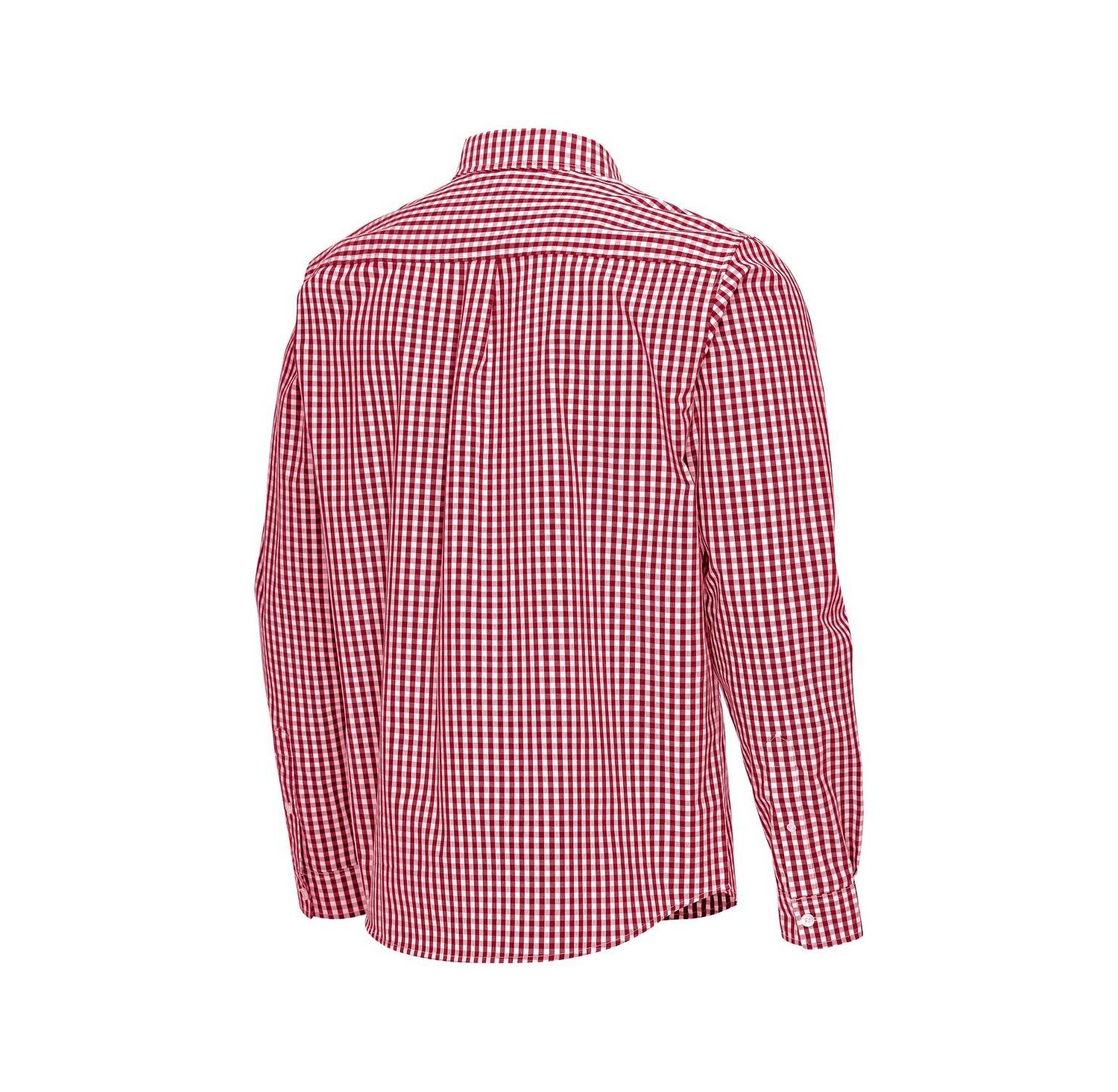 Men's Crimson Alabama Crimson Tide Ellis Woven Tri-Blend Long Sleeve Button-Down Shirt