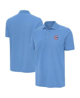 Men's Powder Blue Chicago Cubs Alternate Logo Legacy Pique Polo Shirt