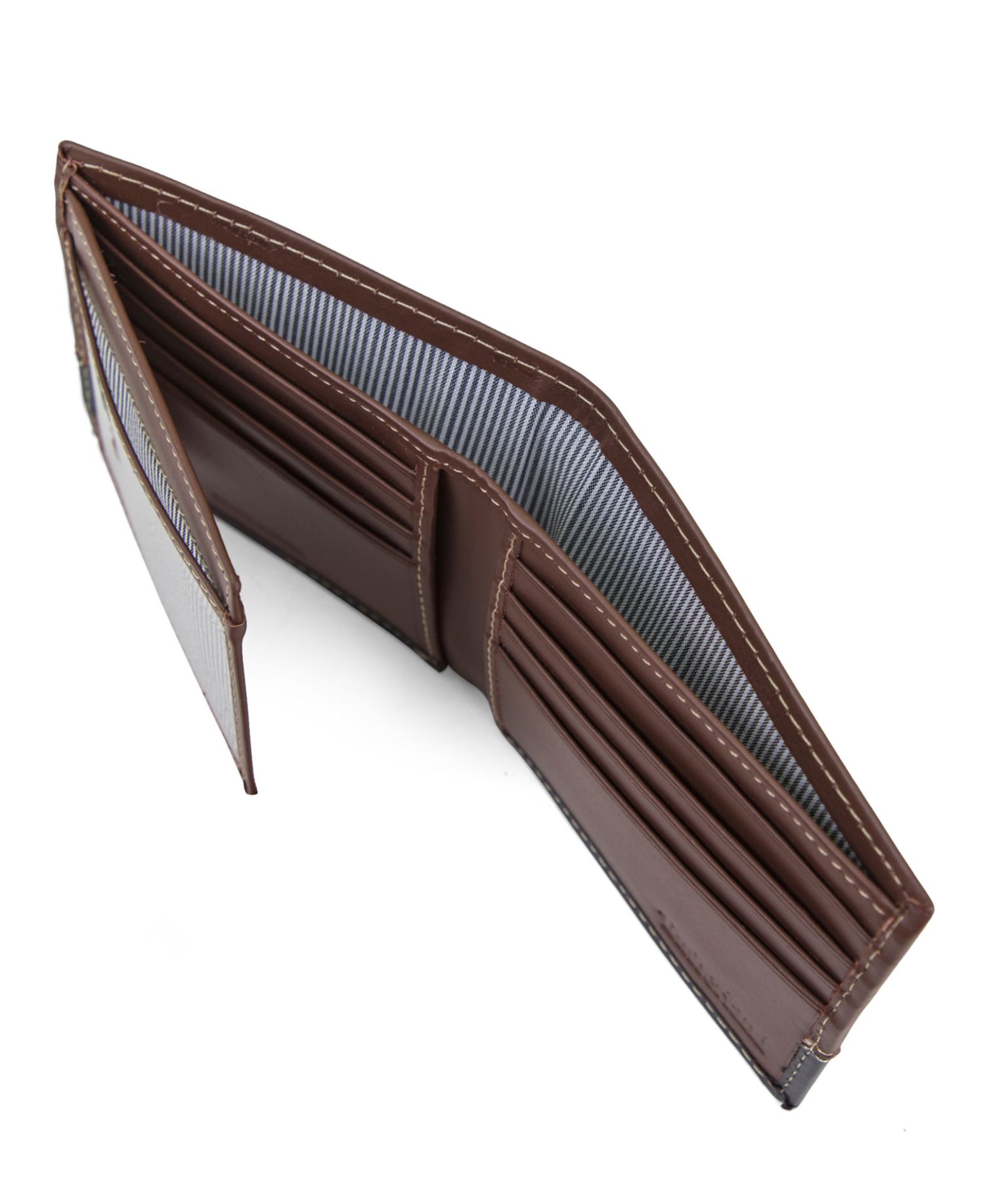 Men's Hunter Leather Two-Tone Passcase Commuter Wallet