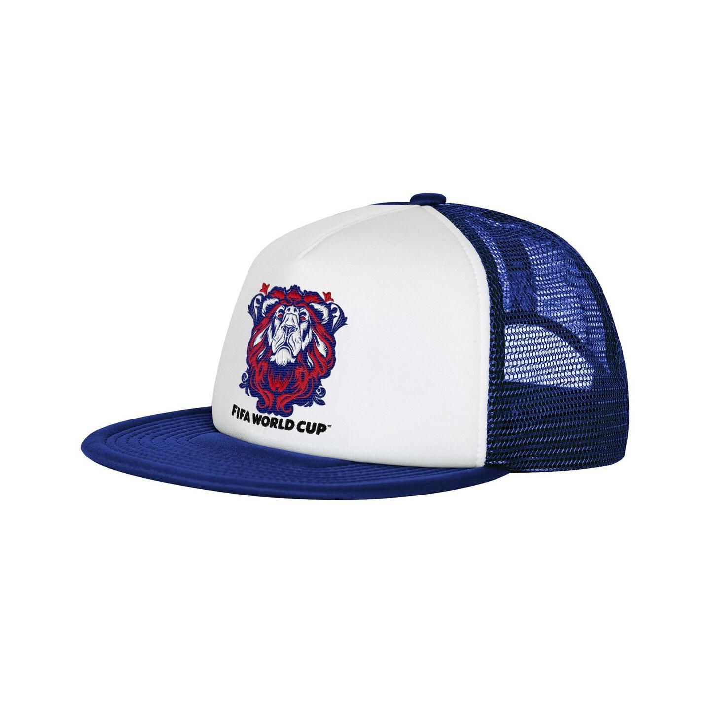 Мужская кепка Outerstuff White/Royal England National Team Defender Adjustable Trucker Hat — фото 1