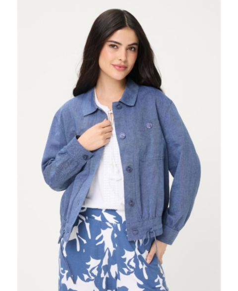 Женские куртки Olsen Linen-Cotton Jacket