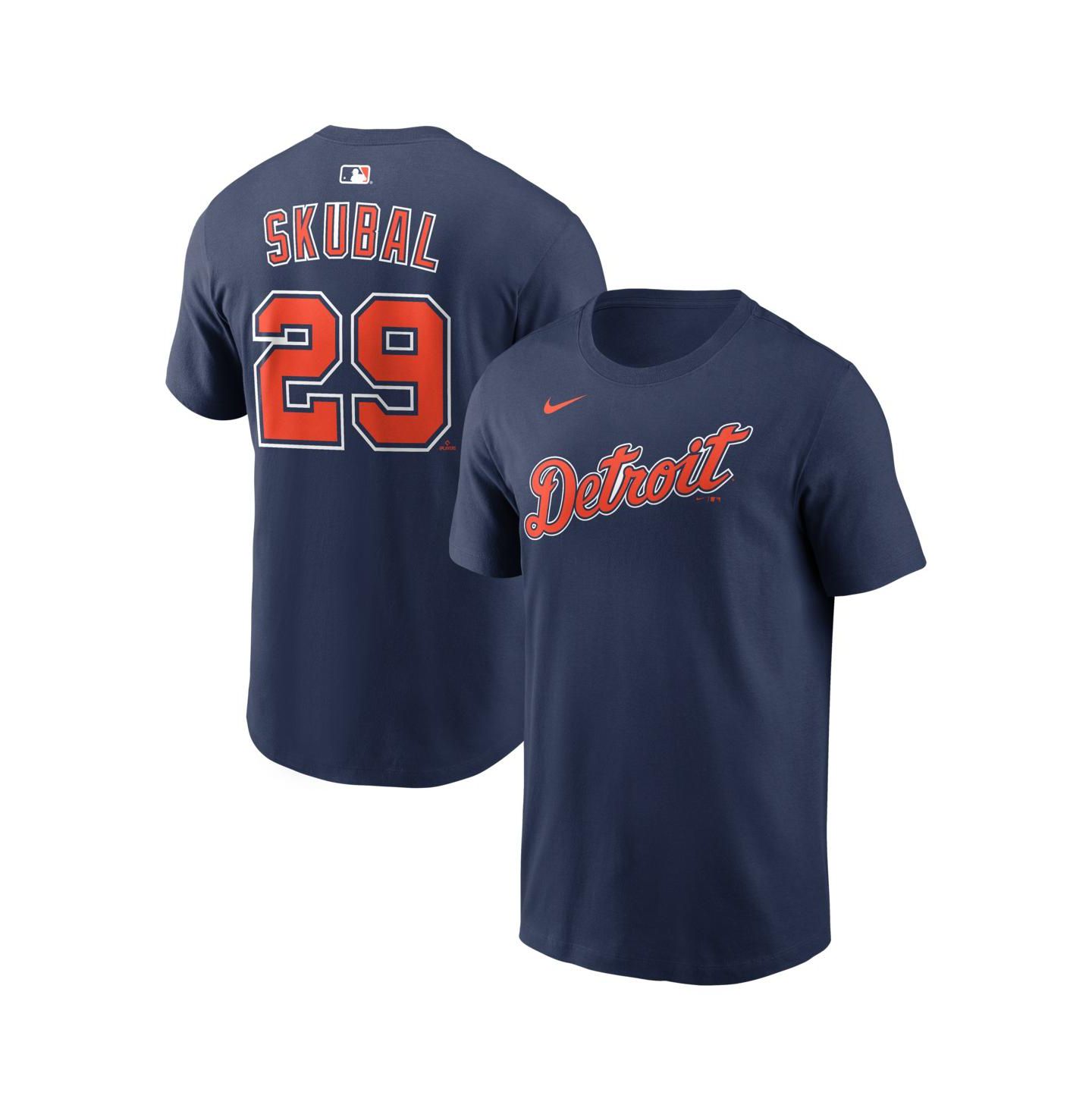 Мужская футболка Nike Tarik Skubal Navy Detroit Tigers Name & Number — фото 1