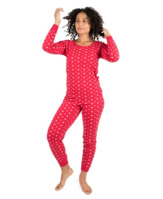 Women's Matching Family Two-Piece Cotton Long Sleeve Shirt and Pants Print Pajamas