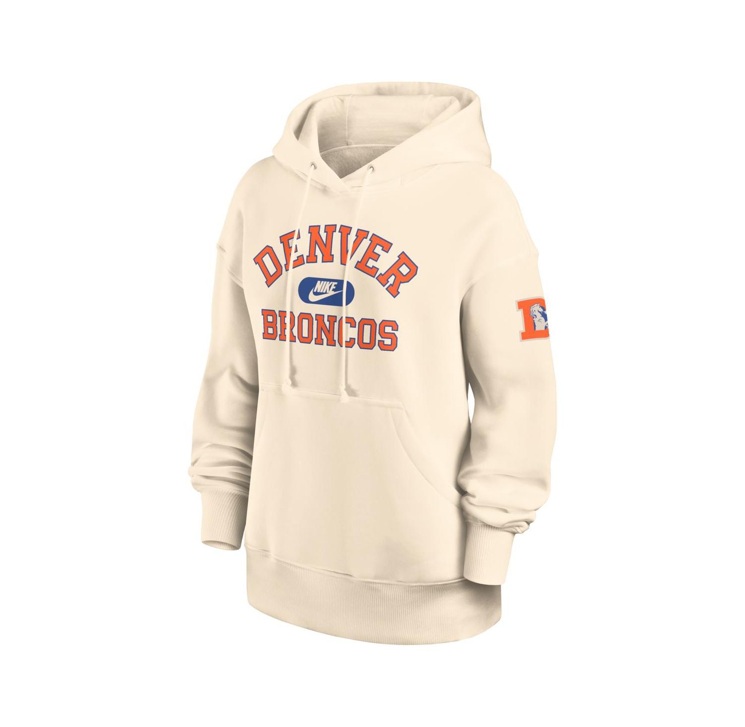 Women's Natural Denver Broncos Oversized Legacy Phoenix Hoodie